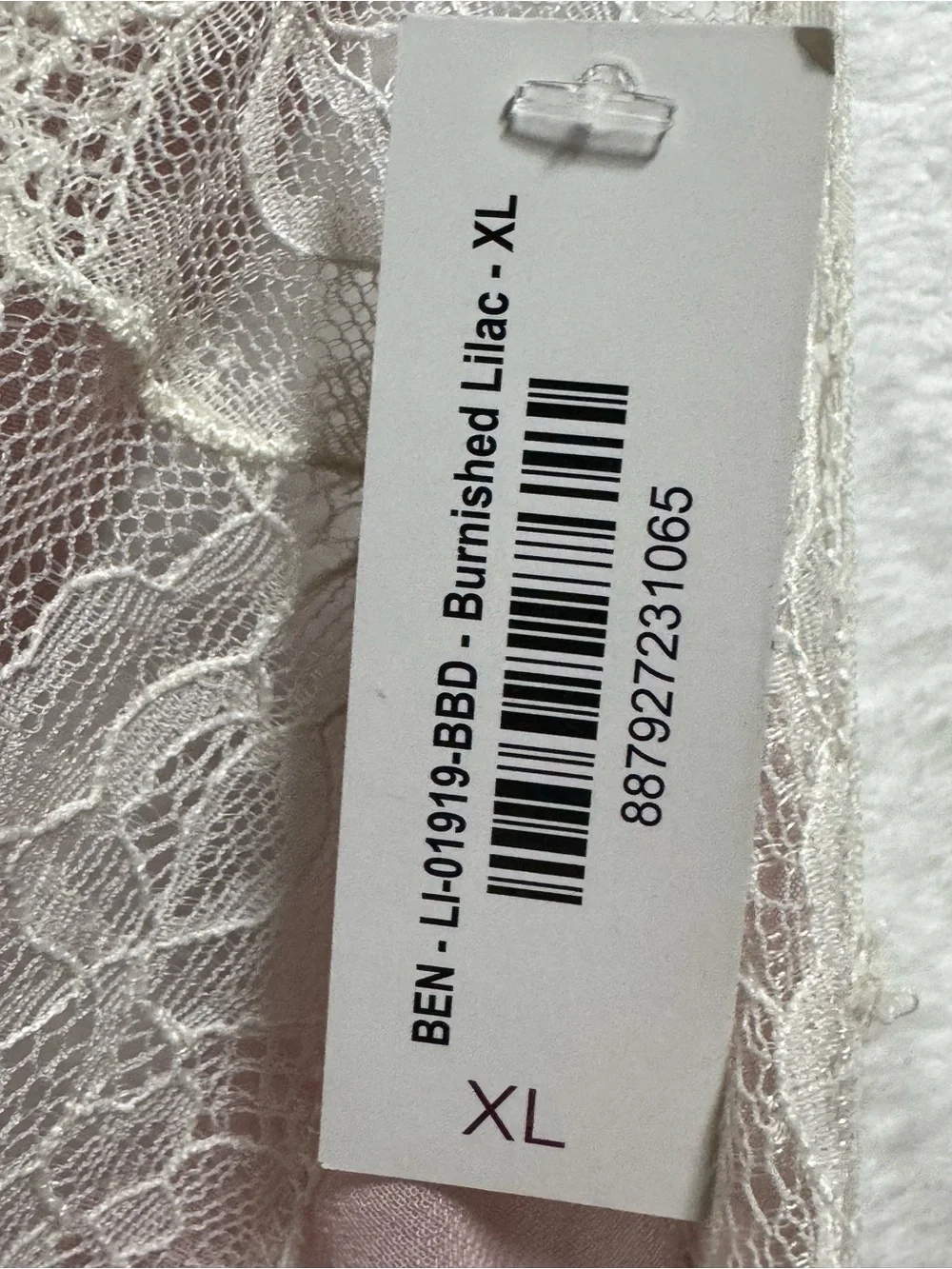 Adore Me Blush Pink Lace-Trim Slip with Bow